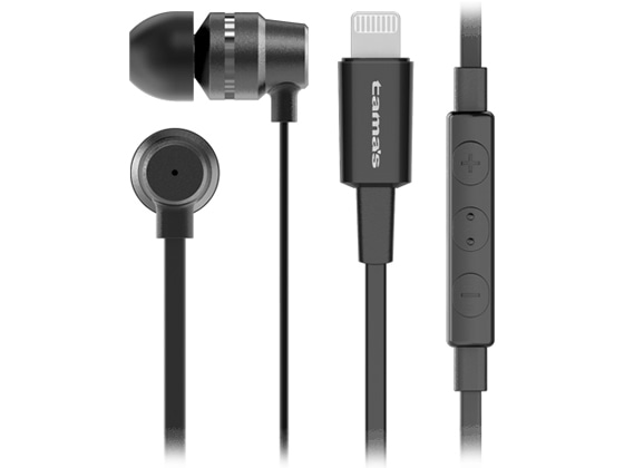 tama’s ステレオハンズフリーイヤホンマイク ブラック TSH56LK 1個(ご注文単位1個)【直送品】