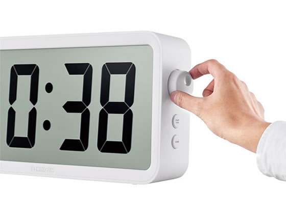 キングジム ザラージ タイマークロック DTC-001W 1台(ご注文単位1台)【直送品】