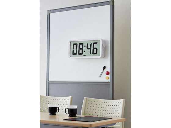 キングジム ザラージ タイマークロック DTC-001W 1台(ご注文単位1台)【直送品】