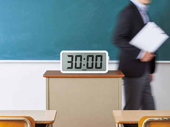 キングジム ザラージ タイマークロック DTC-001W 1台(ご注文単位1台)【直送品】