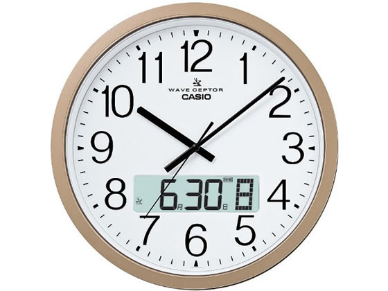 カシオ計算機 大型電波時計 チャイム付き IC-4100J-9JF 1個(ご注文単位1個)【直送品】