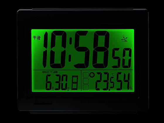 カシオ 生活環境お知らせクロック DQL-130NJ-8JF 1個(ご注文単位1個)【直送品】