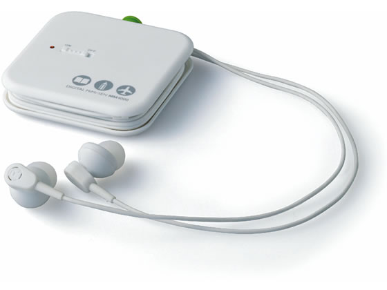 キングジム デジタル耳せん MM1000シロ 1台(ご注文単位1台)【直送品】