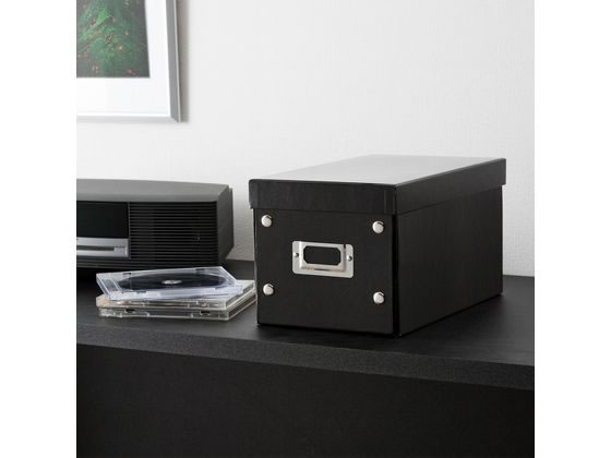 サンワサプライ 組み立て式CD BOX W165mm ブラック FCD-MT3BKN 1個(ご注文単位1個)【直送品】