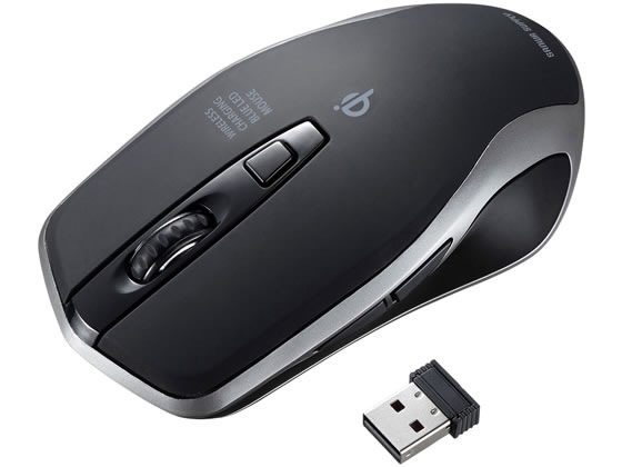 サンワサプライ Qi対応ワイヤレス充電マウス ブラック MA-WBL157BK 1個（ご注文単位1個)【直送品】