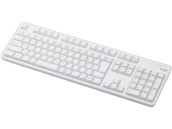 エレコム 無線フルキーボード 薄型 メンブレン式 TK-FDM106TWH 1個（ご注文単位1個)【直送品】