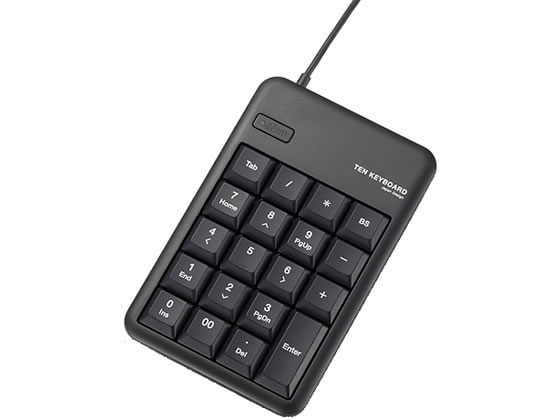 エレコム USBテンキーボード ブラック TK-TCM011BK 1個(ご注文単位1個)【直送品】