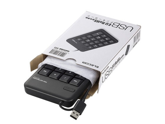 エレコム USBテンキーボード ブラック TK-TCM011BK RS 1個(ご注文単位1個)【直送品】