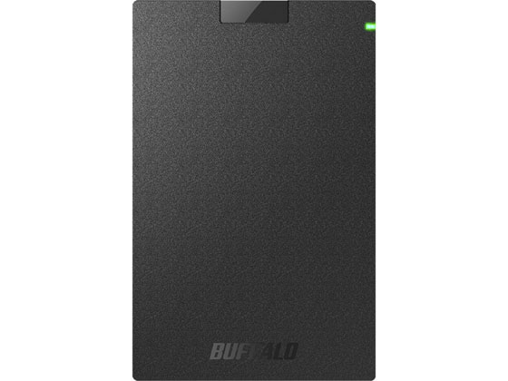 バッファロー ポータブルHDD 500GB ブラック HD-PCG500U3-BA 1個(ご注文単位1個)【直送品】