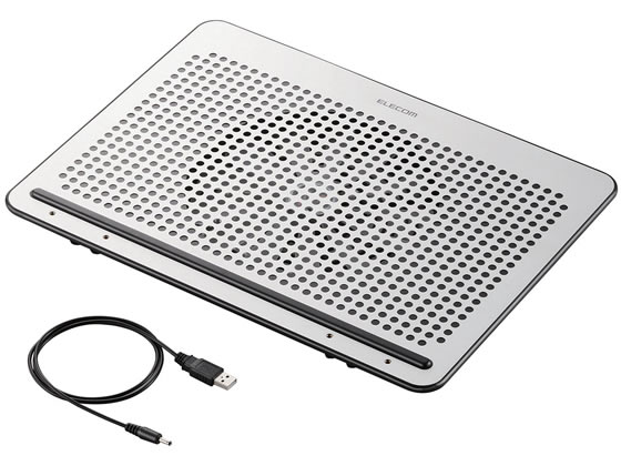 エレコム ノートPC用クーラー15.4~17インチ対応シルバー SX-CL22LSV 1台(ご注文単位1台)【直送品】