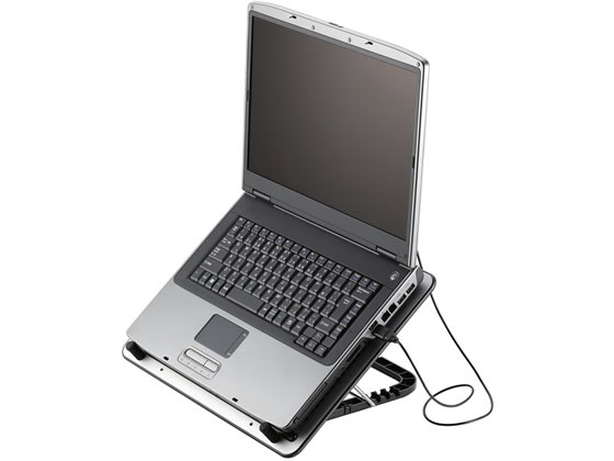 エレコム ノートPC用クーラー15.4~17インチ対応シルバー SX-CL22LSV 1台(ご注文単位1台)【直送品】