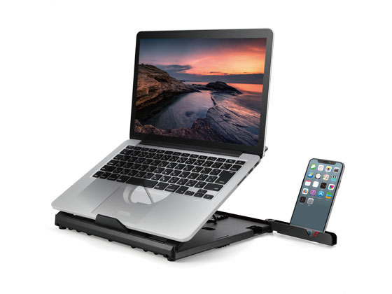 エレコム 折りたたみノートPCスタンド 8段階 PCA-LTS8BK 1個（ご注文単位1個)【直送品】