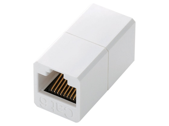 エレコム RJ-45延長コネクタ LD-RJ45JJ6Y2 1個(ご注文単位1個)【直送品】