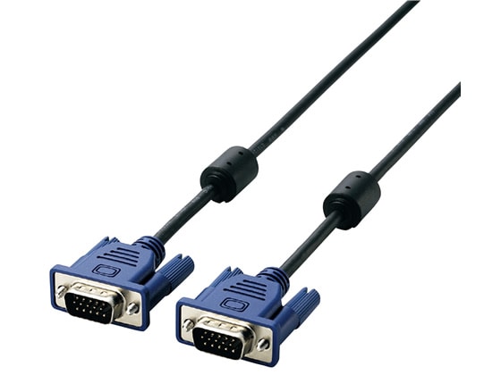 エレコム ディスプレイケーブル D-sub15ピン(ミニ) 1.5m CAC-15BK RS 1本（ご注文単位1本)【直送品】