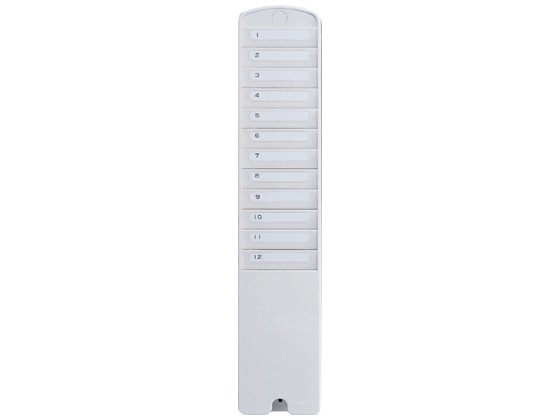 アマノ カードラック12人用 12S-W 1本(ご注文単位1本)【直送品】