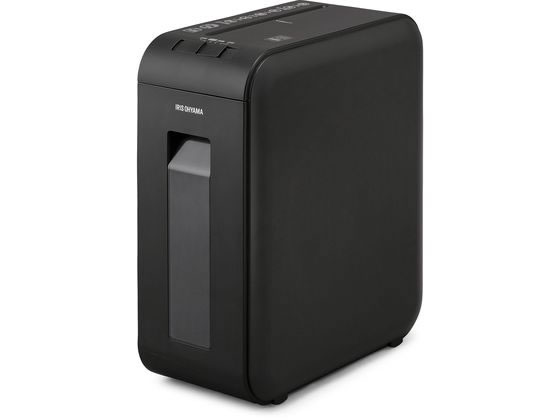 アイリスオーヤマ パーソナルシュレッダー マイクロクロスカット ブラック P4HMSV-B 1台(ご注文単位1台)【直送品】