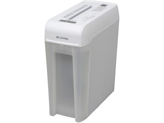 アイリスオーヤマ 細密シュレッダー ホワイト P6HMCS 1台(ご注文単位1台)【直送品】
