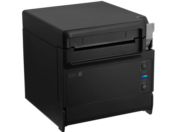 セイコーインスツル (Airレジ対応)レシートプリンター 電源セット付 黒 1式(ご注文単位1式)【直送品】