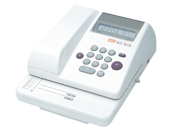 マックス 電子チェックライター EC-510 1台(ご注文単位1台)【直送品】
