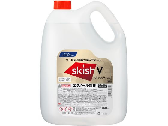 KAO スキッシュV つめかえ用 4.5L 業務用 厨房用除菌剤 1個(ご注文単位1個)【直送品】