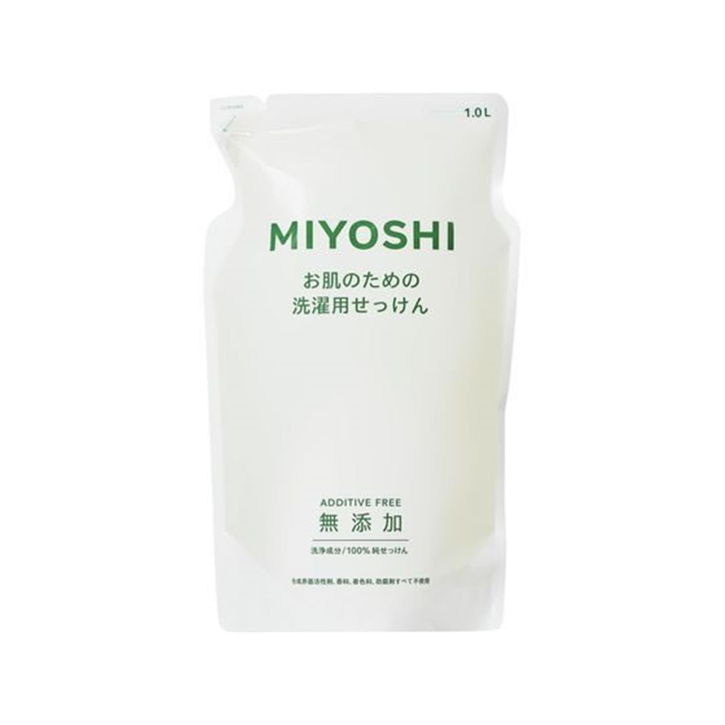 ミヨシ 無添加お肌のための洗濯用液体せっけん詰替1000ml 1個(ご注文単位1個)【直送品】