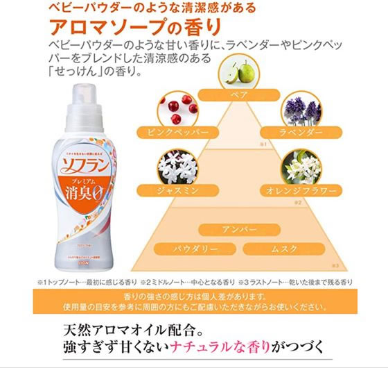 ライオンハイジーン ソフラン プレミアム消臭 アロマソープの香り 4L 1個(ご注文単位1個)【直送品】