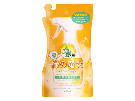 ミマスクリーンケア 緑の魔女 バス 浴室洗剤 泡タイプ 詰替 400ml 1個（ご注文単位1個)【直送品】