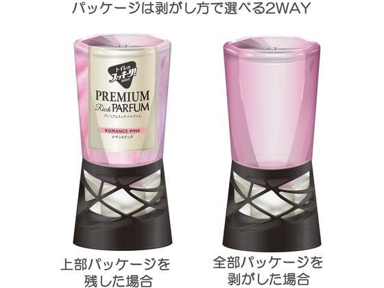 アース製薬 トイレのスッキーリ プレミアムリッチパルファム ロマンスピンク 1個(ご注文単位1個)【直送品】
