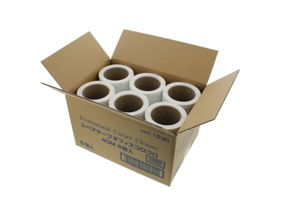 ニトムズ オフィスコロコロ スペアテープ 40m×6巻入 C1530 1箱(ご注文単位1箱)【直送品】