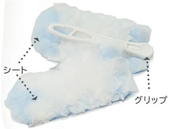 システムポリマー ハンディモップ グリップ付本体1個+シート2枚 ZHAMP1 1セット(ご注文単位1セット)【直送品】