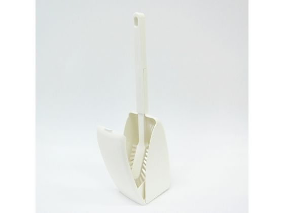 東和産業 PLII トイレブラシケース付 ホワイト 1個（ご注文単位1個)【直送品】