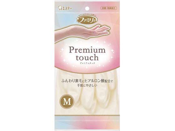 エステー ファミリー プレミアムタッチ ヒアルロン酸 M パールホワイト 1組 1組（ご注文単位1組)【直送品】