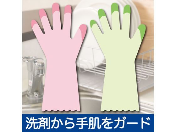 エステー ファミリー ビニール 中厚手 指先強化 M 2双パック 1袋（ご注文単位1袋)【直送品】