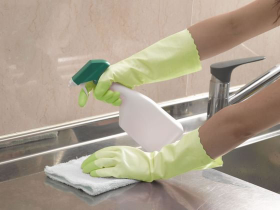 エステー ファミリー ビニール 中厚手 指先強化 M グリーン 1袋（ご注文単位1袋)【直送品】