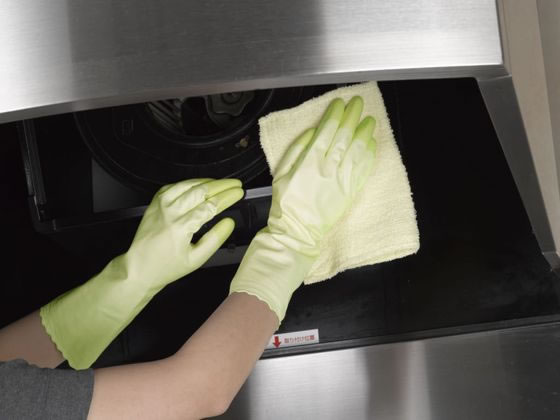 エステー ファミリー ビニール 中厚手 指先強化 M グリーン 1袋（ご注文単位1袋)【直送品】