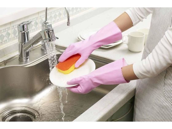 ショーワグローブ ナイスハンド ミュー 中厚手 M ピンク 1袋（ご注文単位1袋)【直送品】