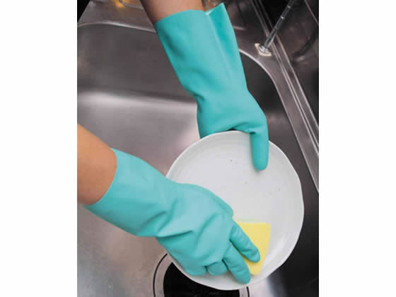 ダンロップ 天然ゴム手袋 中厚手 グリーン Lサイズ SP-8 288429 1袋(ご注文単位1袋)【直送品】