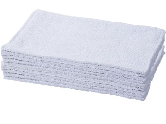 雑巾10枚セット〈重さ35g〉 1パック（ご注文単位1パック)【直送品】