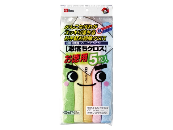 レック 激落ちクロスお徳用 5枚入 S-285 1袋（ご注文単位1袋)【直送品】
