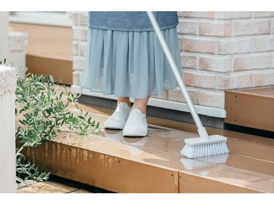 山崎産業 2989+ デッキブラシPET-18 1本入 1本(ご注文単位1本)【直送品】