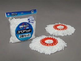 アイリスオーヤマ 回転モップ専用スペアヘッド 2個入 KMO-K2P 1パック（ご注文単位1パック)【直送品】