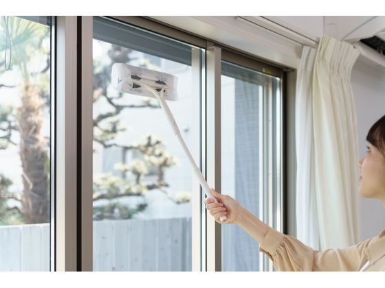 山崎産業 コンドルシートで洗える窓&網戸ワイパー伸縮柄 201471 1本(ご注文単位1本)【直送品】