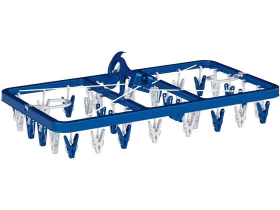 東和産業 LST サイドフック付き角ハンガー ピンチ32個付 #24848 1個(ご注文単位1個)【直送品】