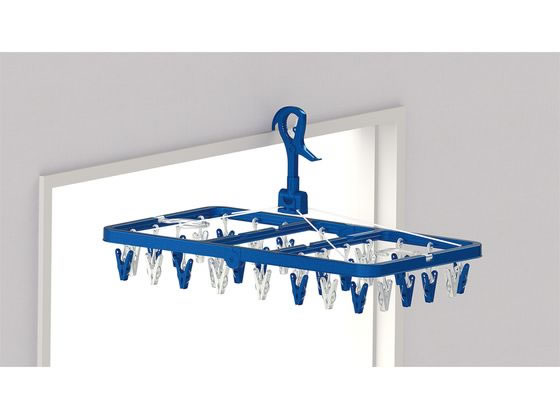 東和産業 LST サイドフック付き角ハンガー ピンチ32個付 #24848 1個(ご注文単位1個)【直送品】