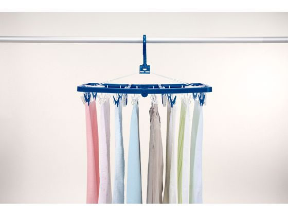 東和産業 LST サイドフック付き角ハンガー ピンチ32個付 #24848 1個(ご注文単位1個)【直送品】