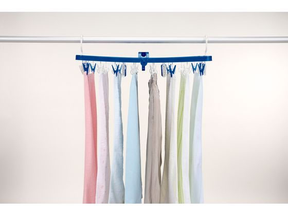 東和産業 LST サイドフック付き角ハンガー ピンチ32個付 #24848 1個(ご注文単位1個)【直送品】