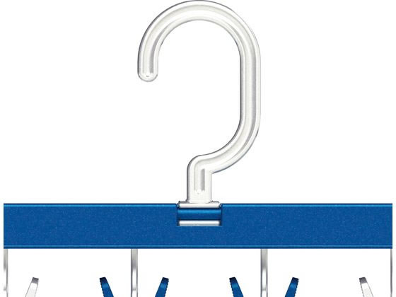 東和産業 LST サイドフック付き角ハンガー ピンチ32個付 #24848 1個(ご注文単位1個)【直送品】