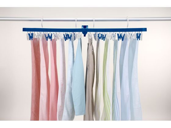 東和産業 LST サイドフック付き角ハンガー ピンチ60個付 #24850 1個(ご注文単位1個)【直送品】