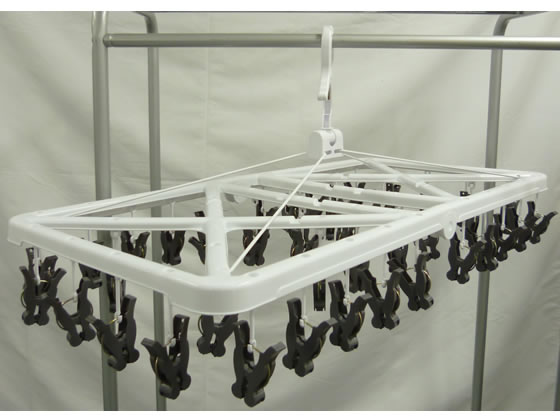 システムポリマー ローラー付ピンチ角ハンガー 42ピンチ ZRLH-42 1袋(ご注文単位1袋)【直送品】