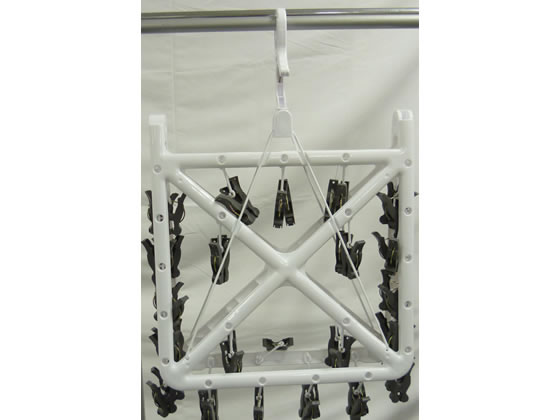 システムポリマー ローラー付ピンチ角ハンガー 42ピンチ ZRLH-42 1袋(ご注文単位1袋)【直送品】